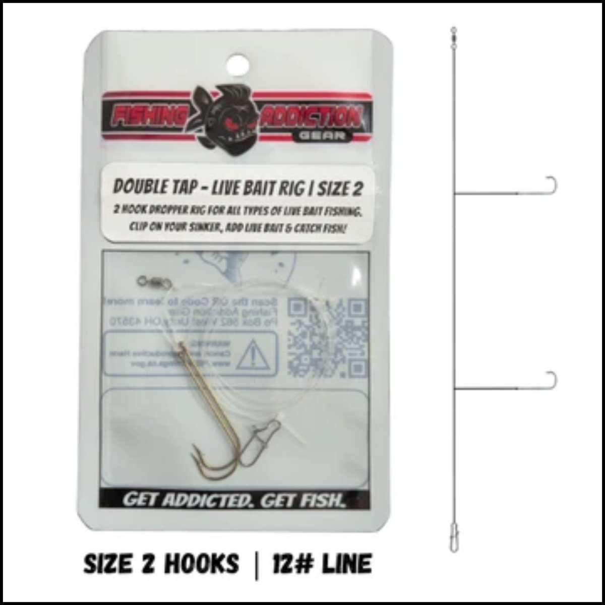 Fishing Addiction Double Tap - Live Bait Rig
