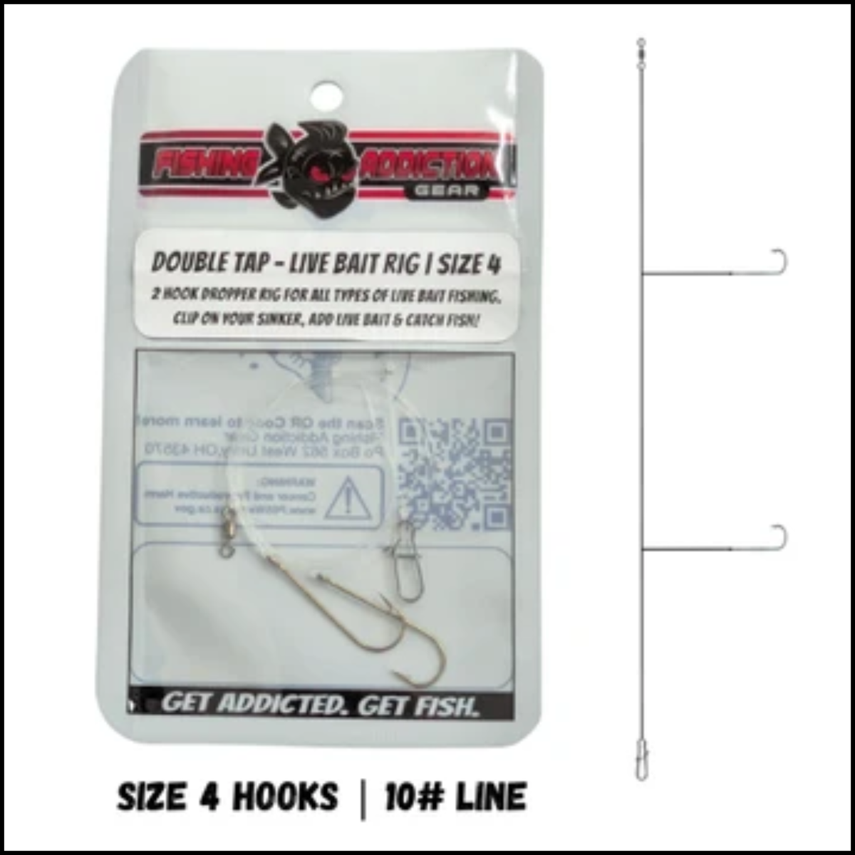 Fishing Addiction Double Tap - Live Bait Rig