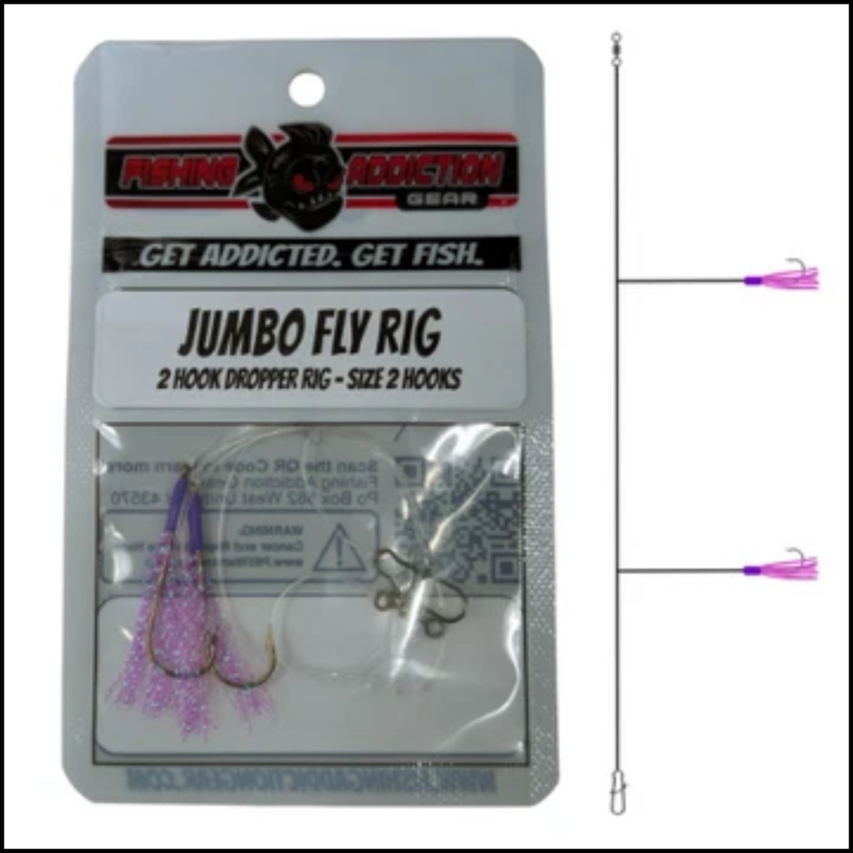 Fishing Addiction Jumbo Fly Rig Size 2