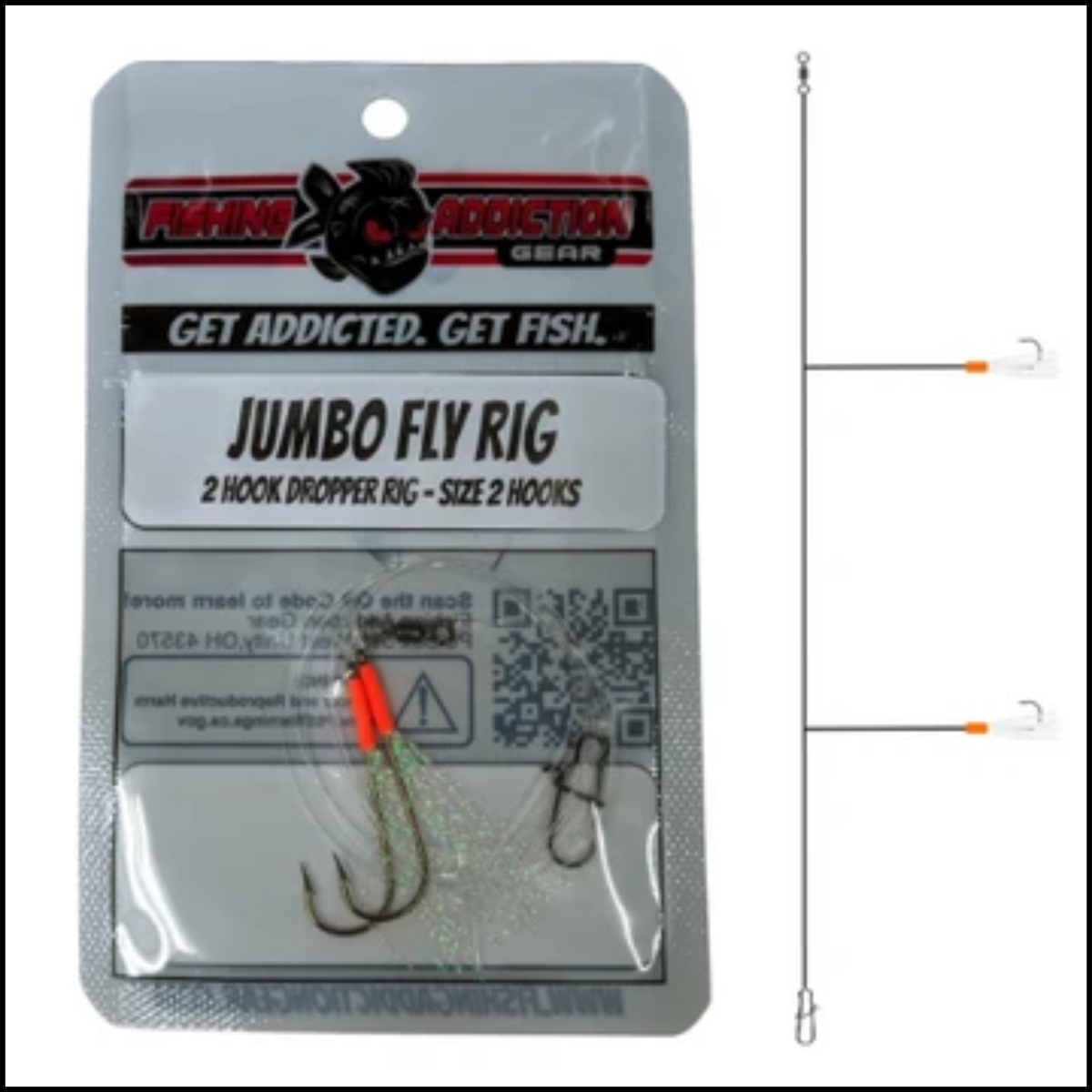 Fishing Addiction Jumbo Fly Rig Size 2