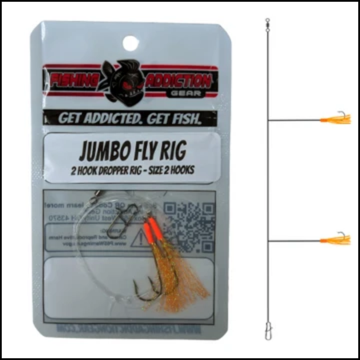 Fishing Addiction Jumbo Fly Rig Size 2