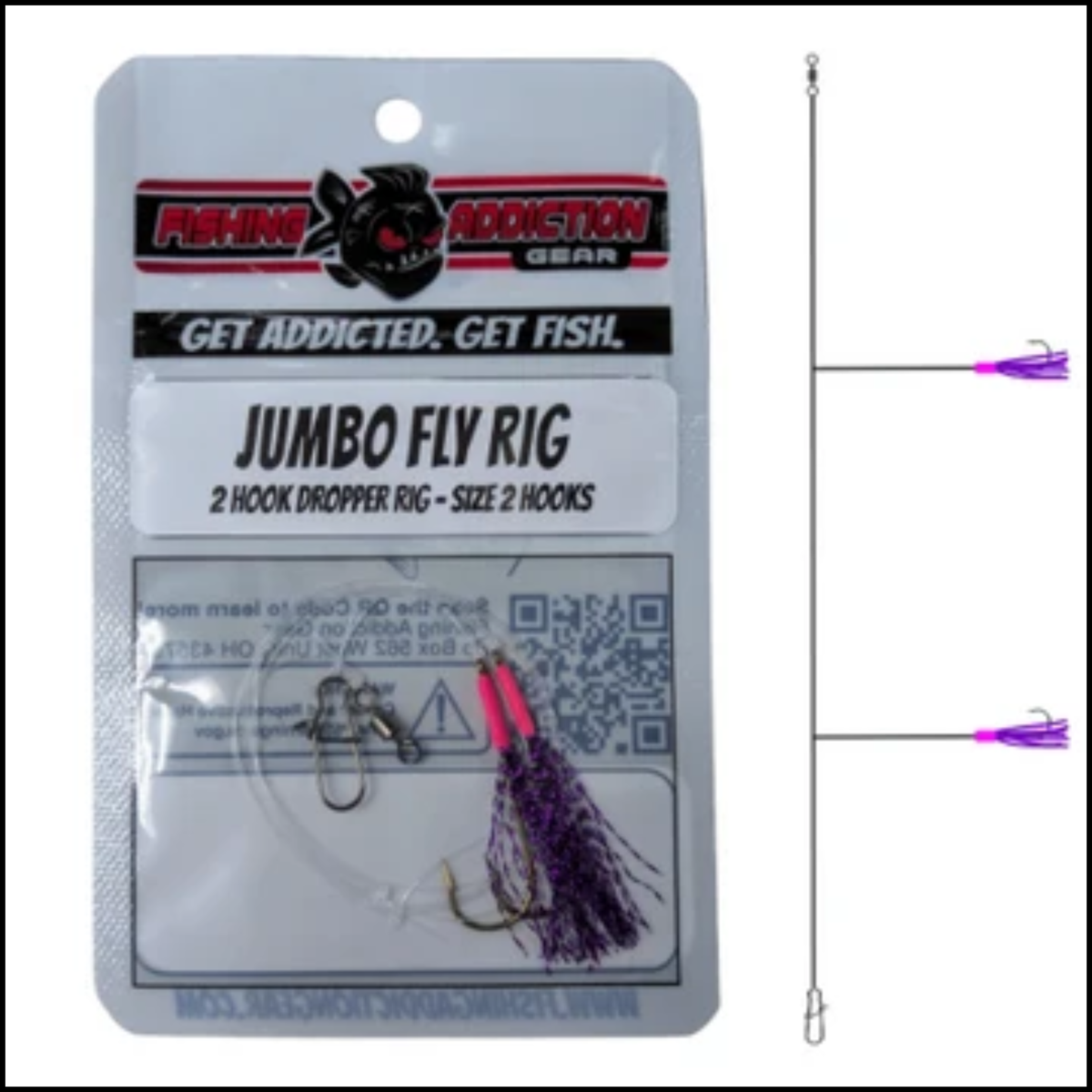 Fishing Addiction Jumbo Fly Rig Size 2