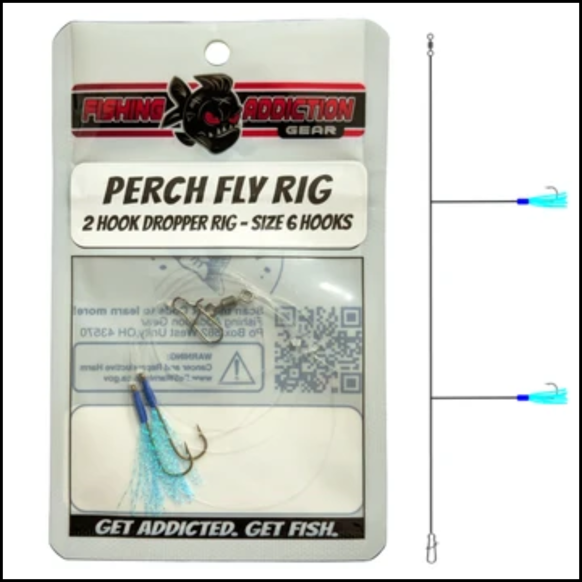 Fishing Addiction Perch Fly Rig Size 6