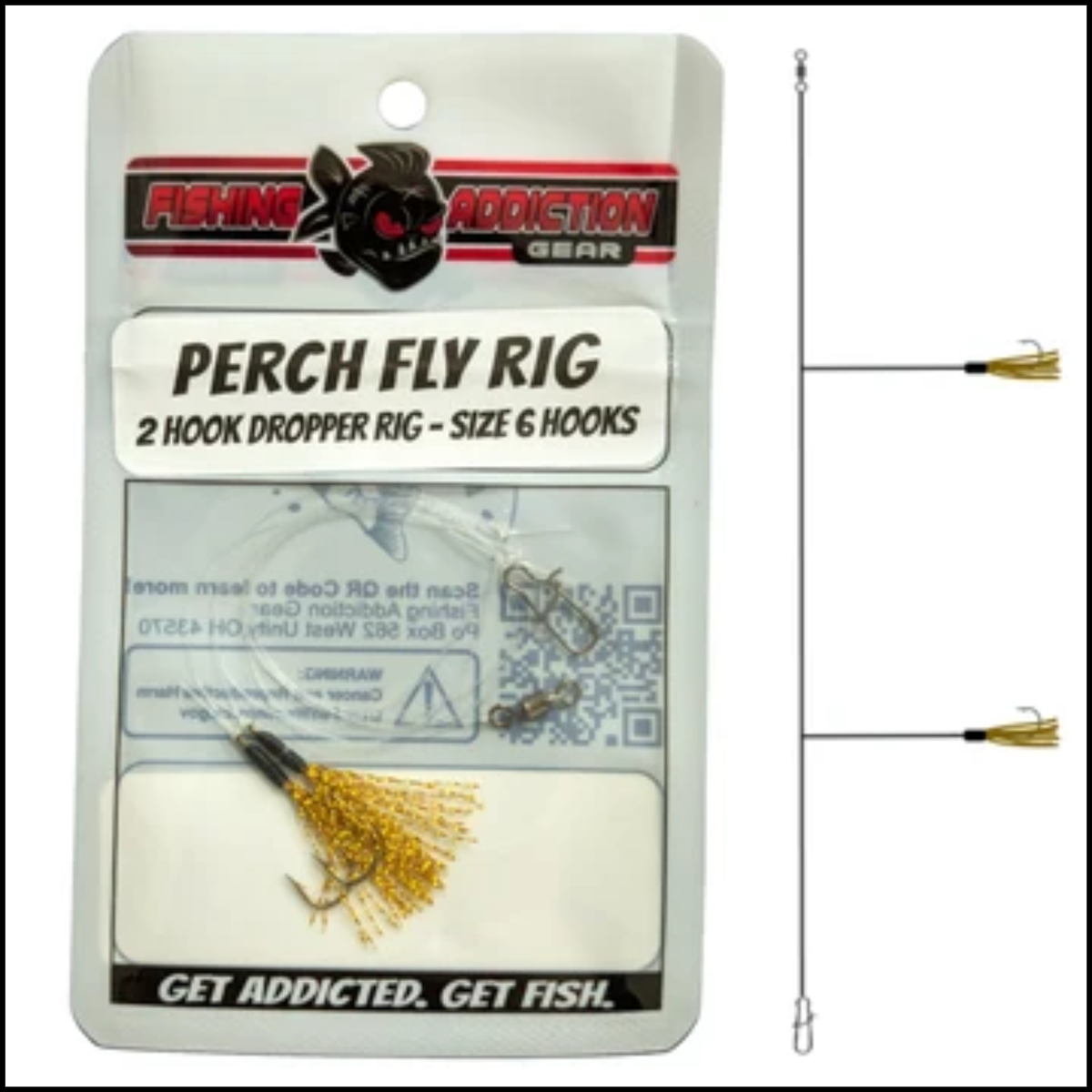 Fishing Addiction Perch Fly Rig Size 6