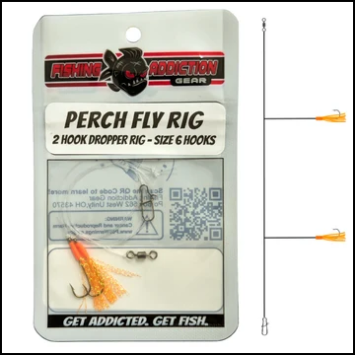 Fishing Addiction Perch Fly Rig Size 6