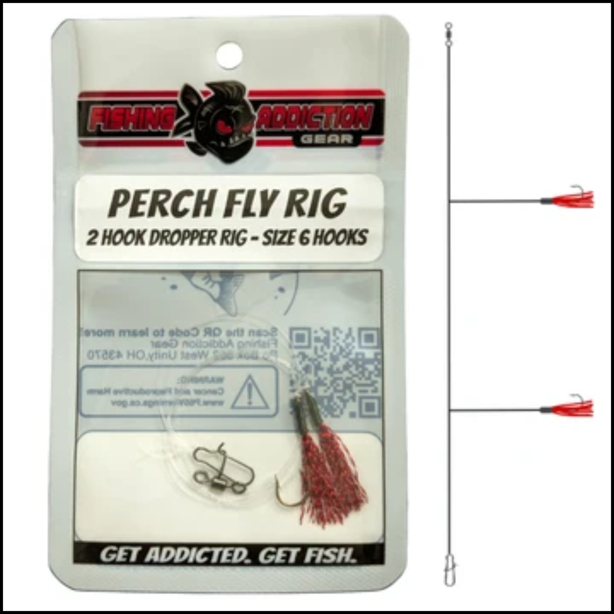 Fishing Addiction Perch Fly Rig Size 6