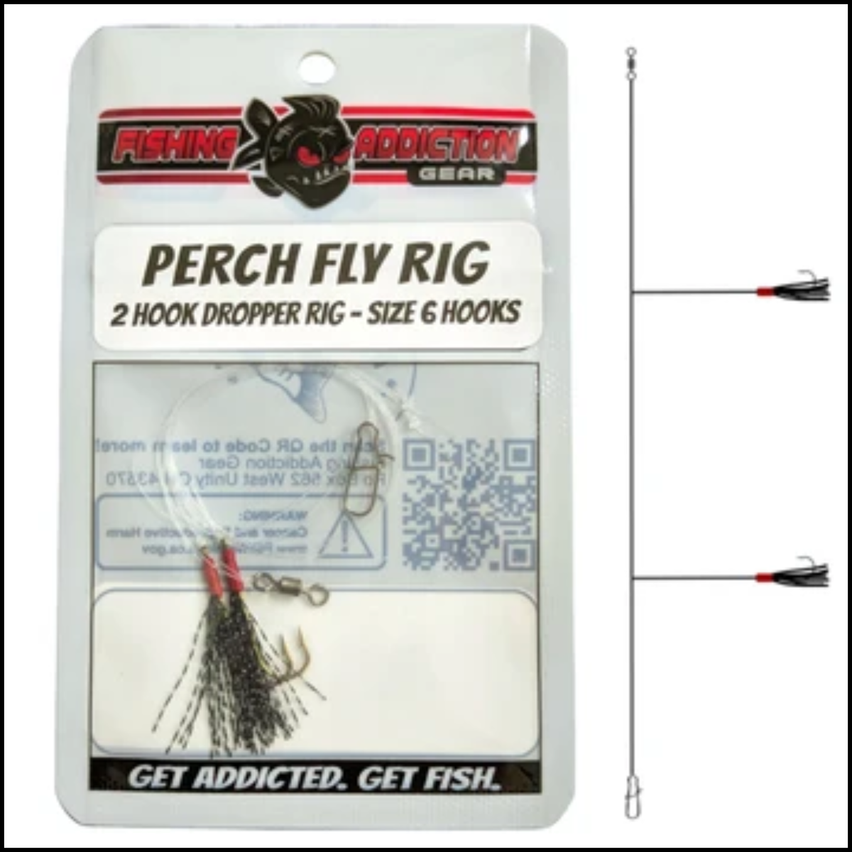 Fishing Addiction Perch Fly Rig Size 6