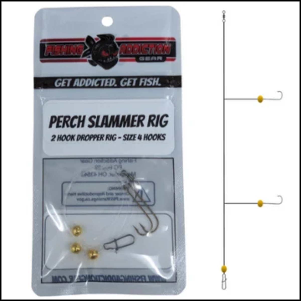 Fishing Addiction Perch Slammer Rig Size 4