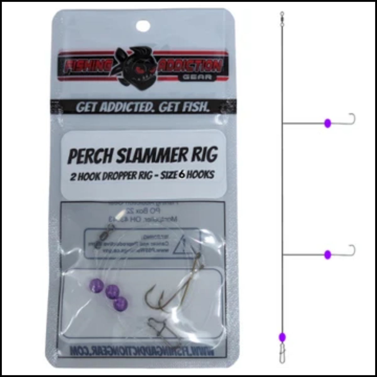 Fishing Addiction Perch Slammer Rig Size 6