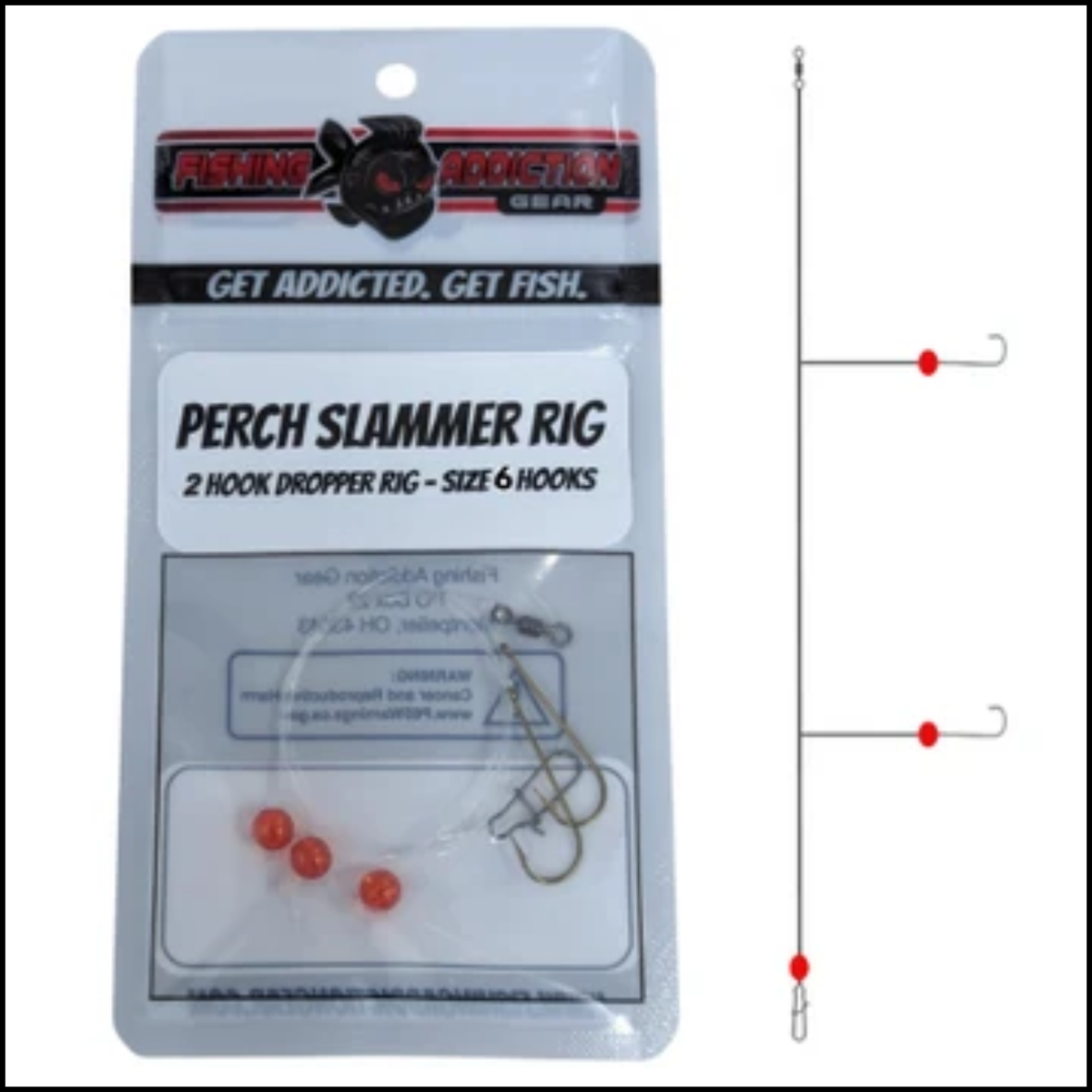 Fishing Addiction Perch Slammer Rig Size 6