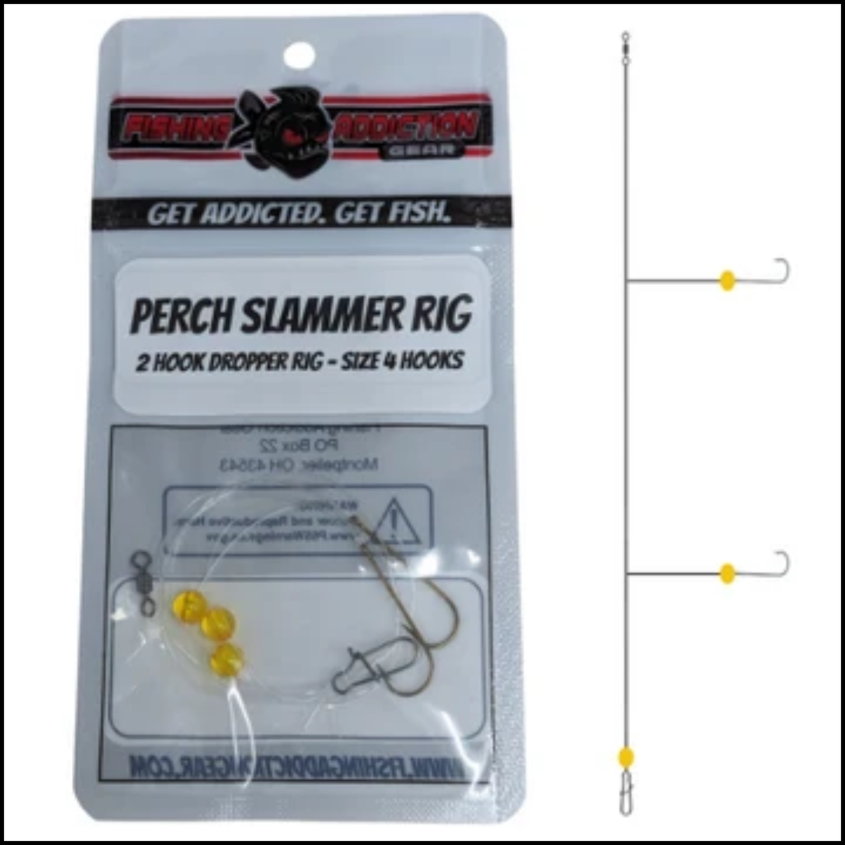 Fishing Addiction Perch Slammer Rig Size 4